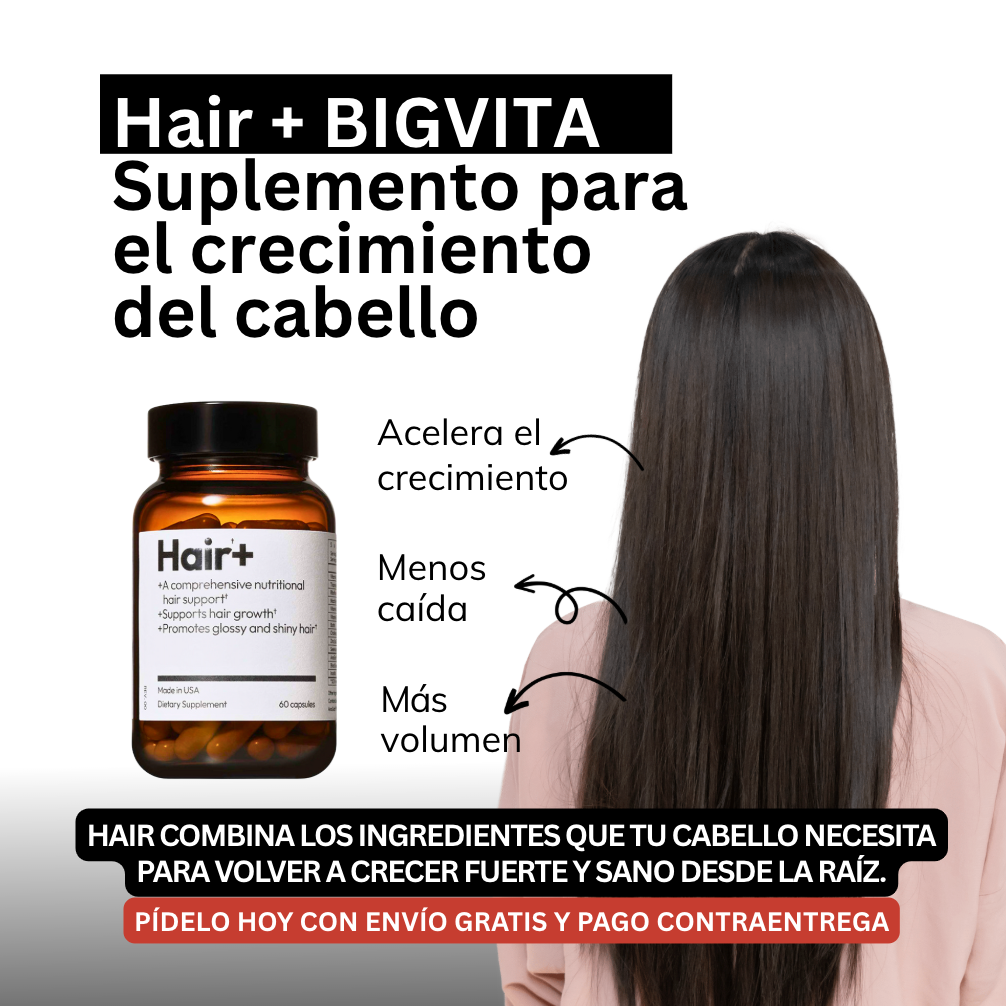 Hair+ BIGVITA Suplemento para el crecimiento del cabello