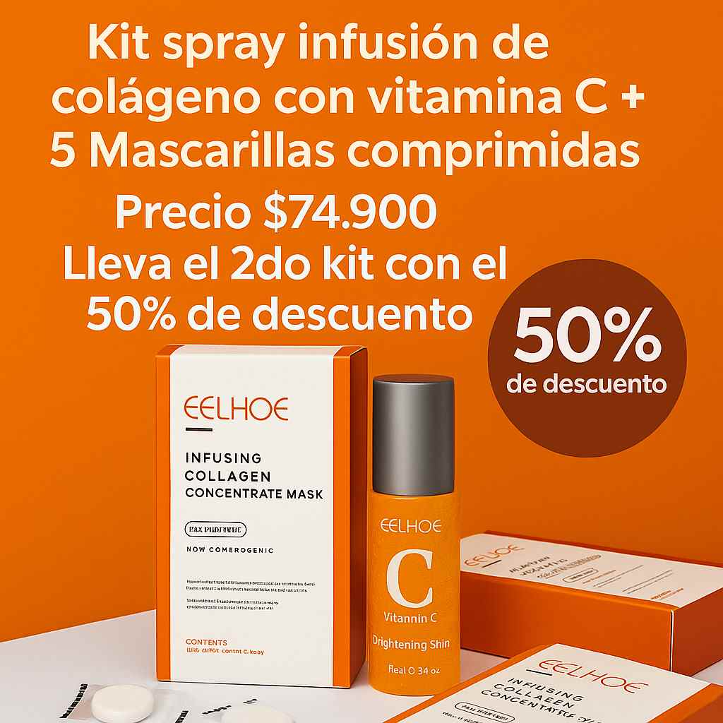 Kit Vitamina C + Colágeno y mascarillas