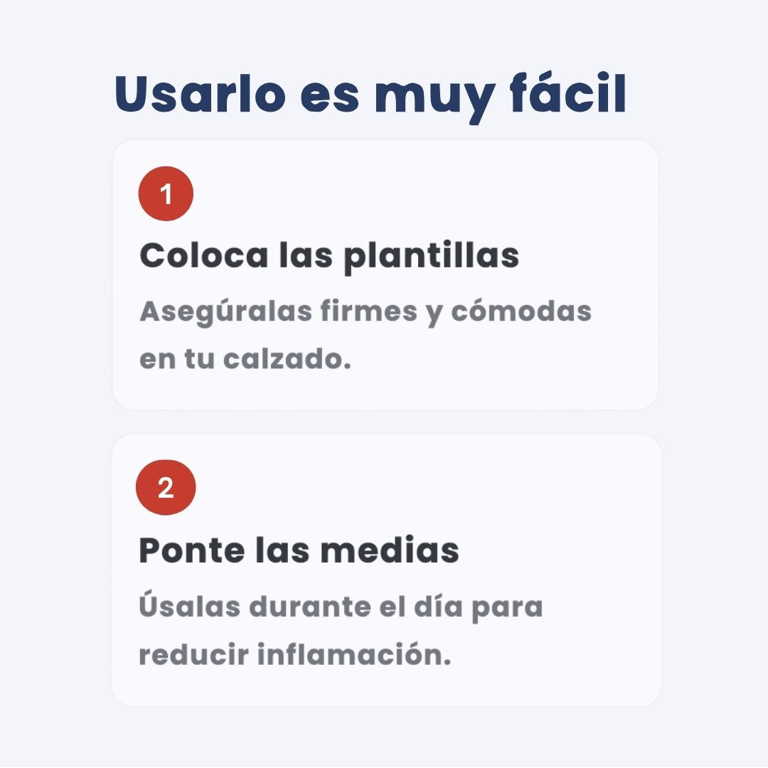 Combo Medipies (Medias de compresión + Plantillas Ortopédicas)