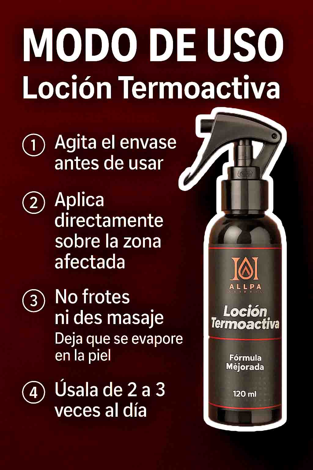 Loción Termoactiva - Elimina el dolor