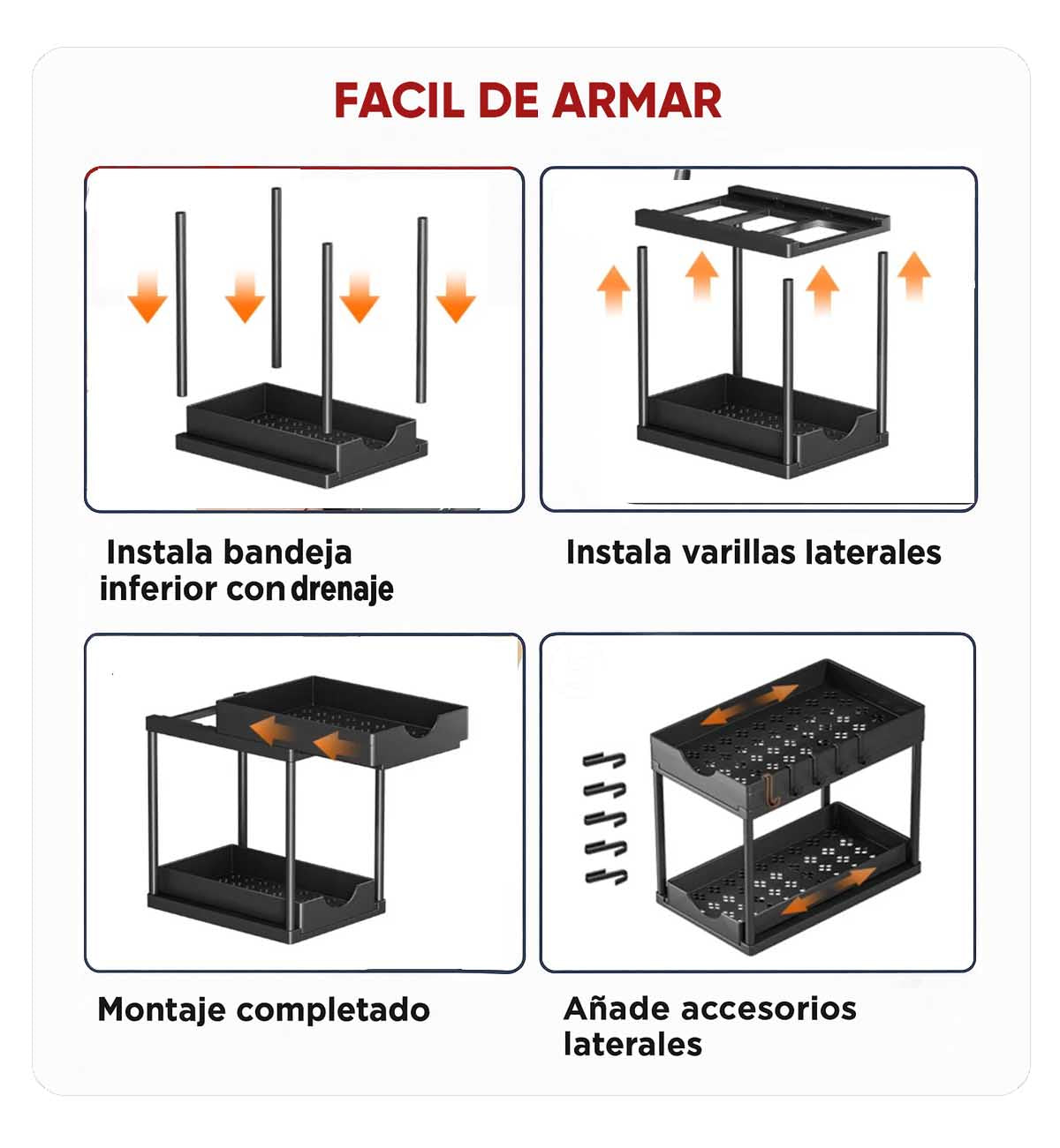 Ordena+ Organizador 2 niveles