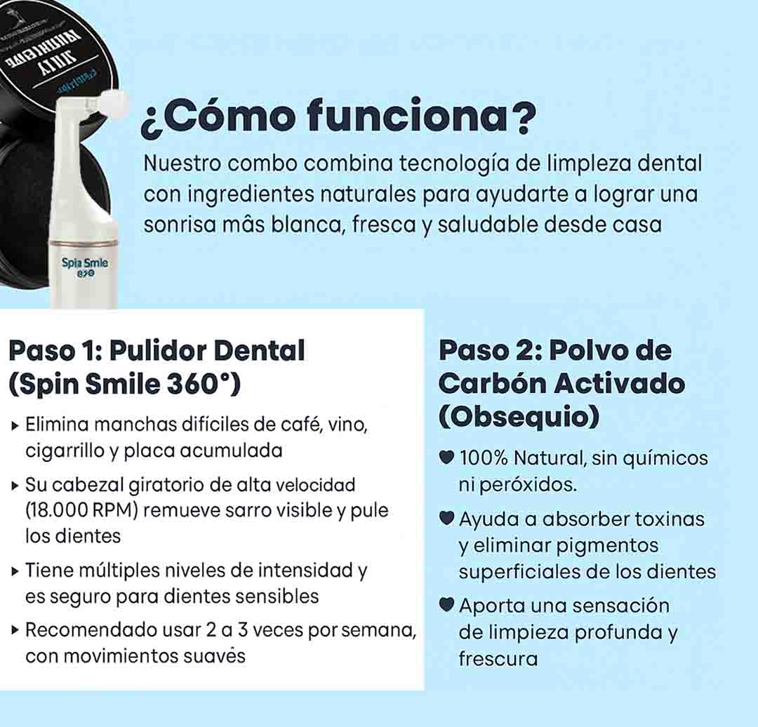 Combo Quita Manchas: Pulidor Dental + Obsequio Blanqueador