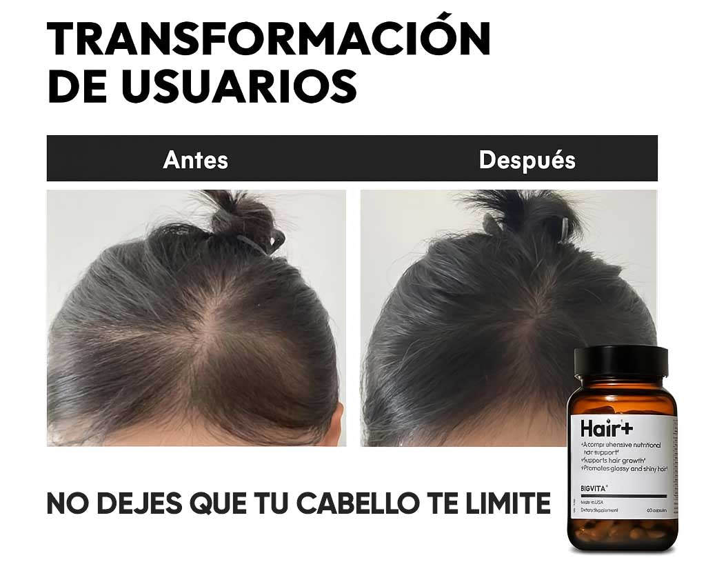 Hair+ BIGVITA Suplemento para el crecimiento del cabello