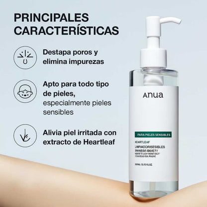 Aceite Limpiador Anua – Limpieza profunda sin maltratar tu piel