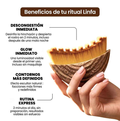 Linfa - Cepillo facial linfático.