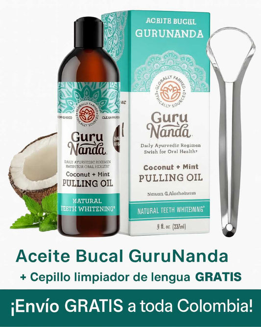 Enjuague bucal de coco y menta – GuruNanda