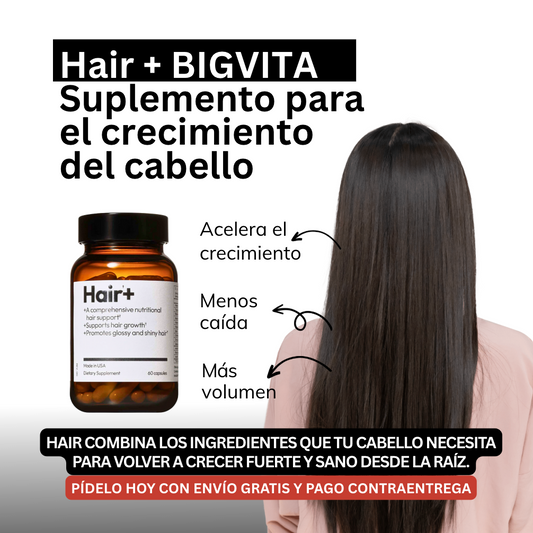 Hair+ BIGVITA Suplemento para el crecimiento del cabello