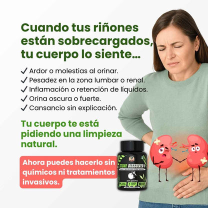 Stone Dissolver + Suplemento Renal Natural